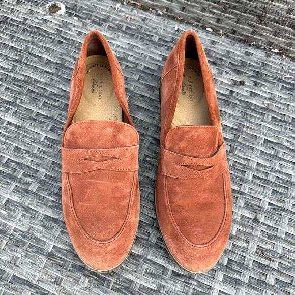 Clarks Trish Rose Women's Loafers Size 7 Mahogany - Picture 5 of 14